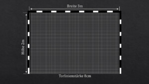 Handballtor mit Abmessungen