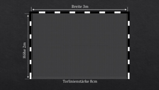Handballtor mit Abmessungen